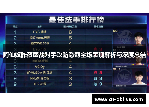 阿仙奴昨夜鏖战对手攻防激烈全场表现解析与深度总结